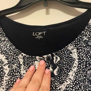 Loft shirt blue and white dress shirt